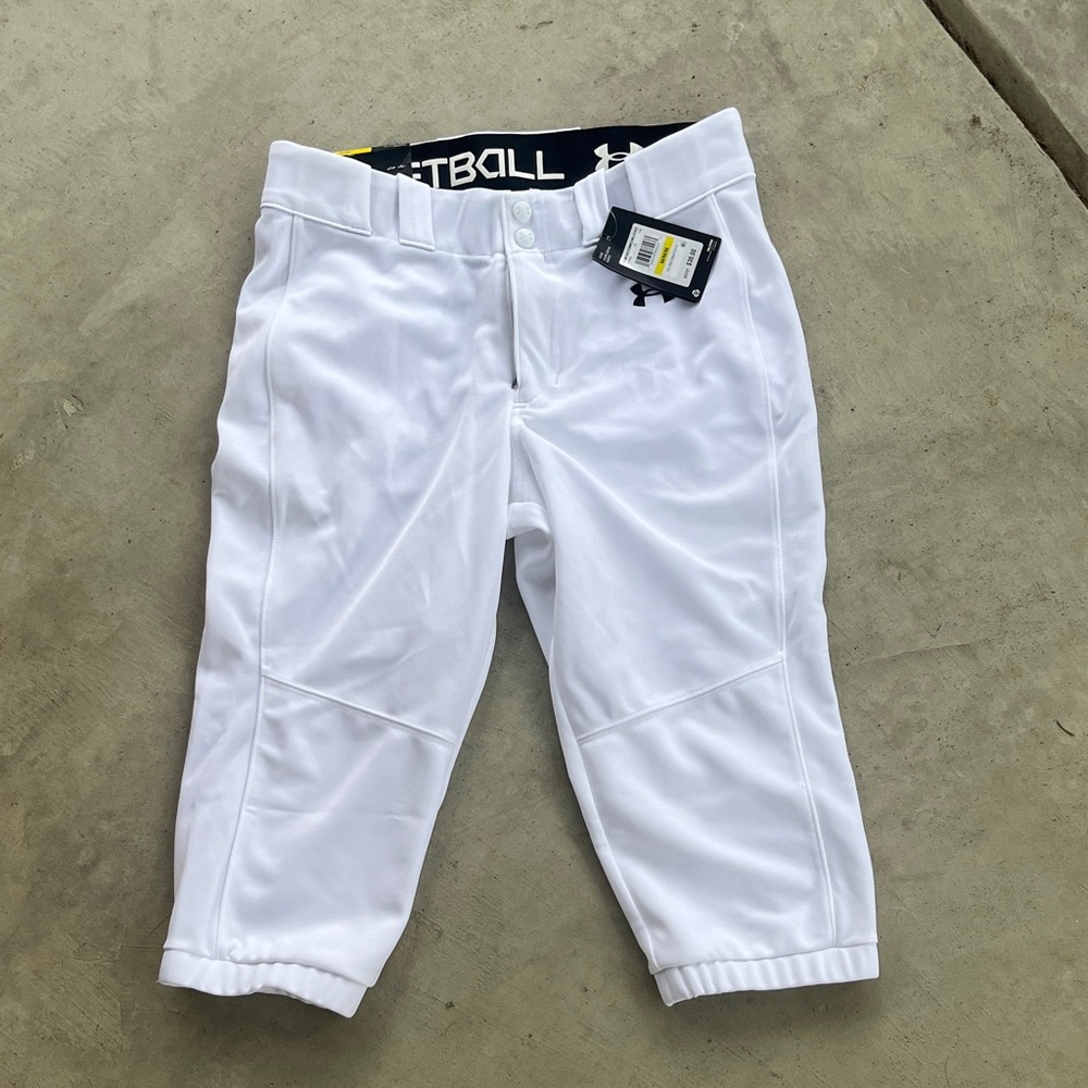 Under Armour NWT softball White Athletic Pants